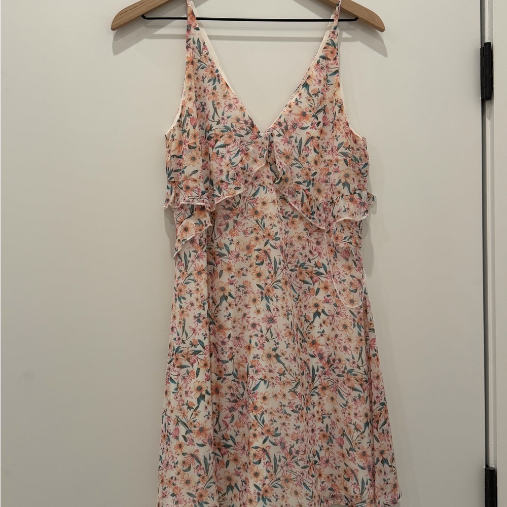 Altar'd State Pink Floral Mini Dress